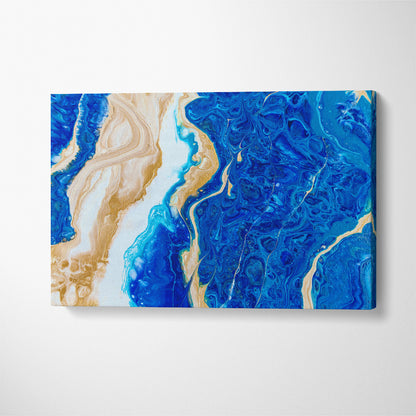 Mixing Colors Fluid Ornament Canvas Print ArtLexy 1 Panel 24"x16" inches 