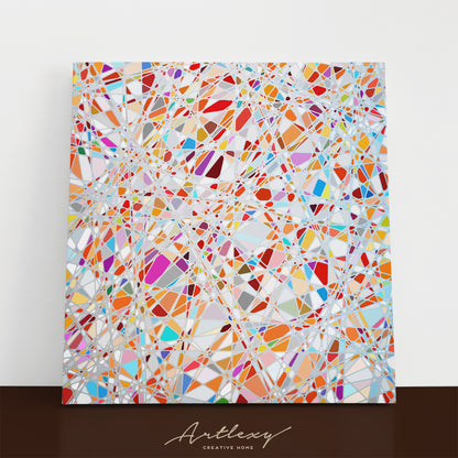Abstract Colored Glass Canvas Print ArtLexy   