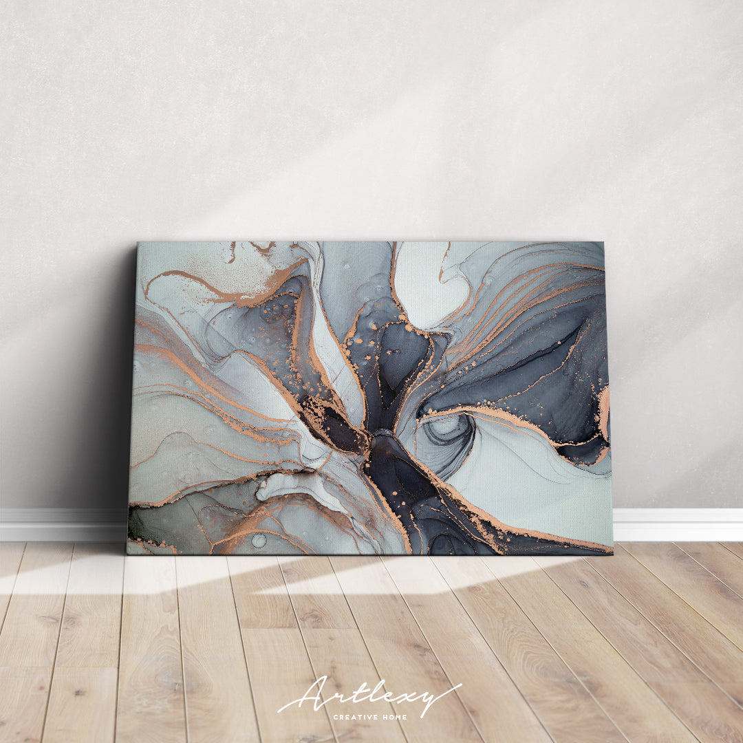 Luxury Modern Abstract Marble Ink Canvas Print ArtLexy   