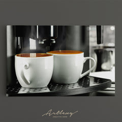 Two Cups of Coffee Canvas Print ArtLexy   