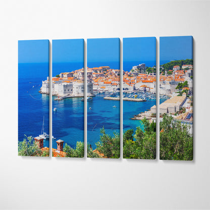 Dubrovnik Croatia Canvas Print ArtLexy 5 Panels 36"x24" inches 