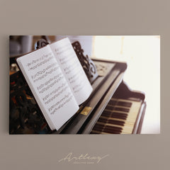 Music Sheets on Piano Canvas Print ArtLexy   