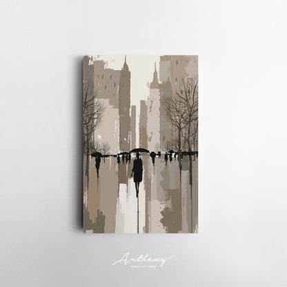 Rainy London Canvas Print ArtLexy   