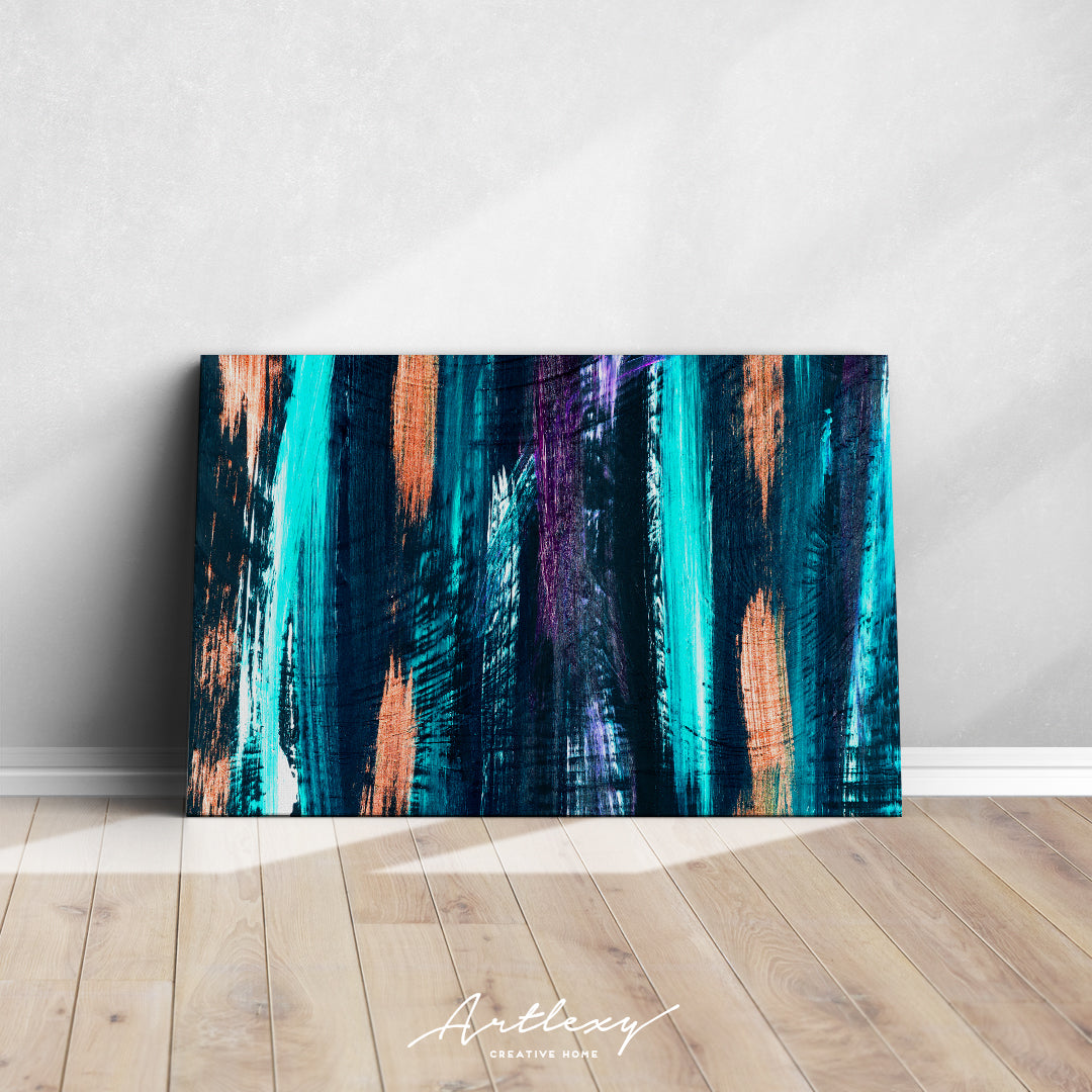 Creative Abstract Colorful Stripes Canvas Print ArtLexy   