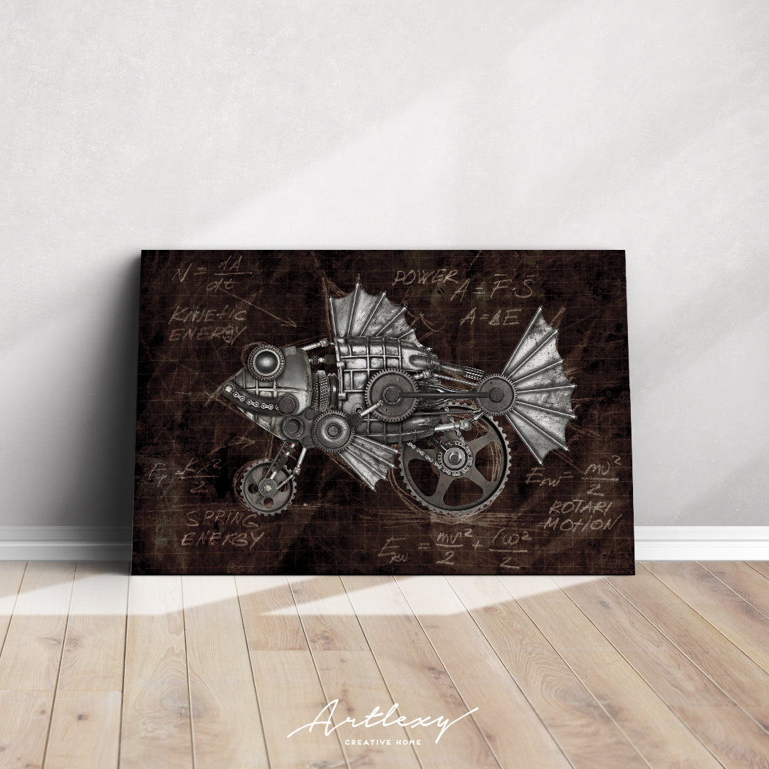 Steampunk Fish Canvas Print ArtLexy   
