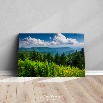 Blue Ridge Mountains North Carolina Canvas Print ArtLexy   