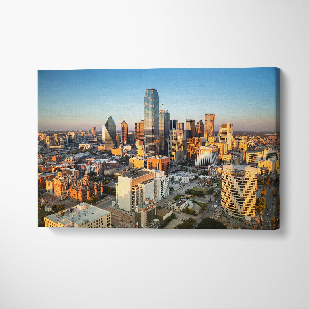 Dallas Texas USA Canvas Print ArtLexy 1 Panel 24"x16" inches 