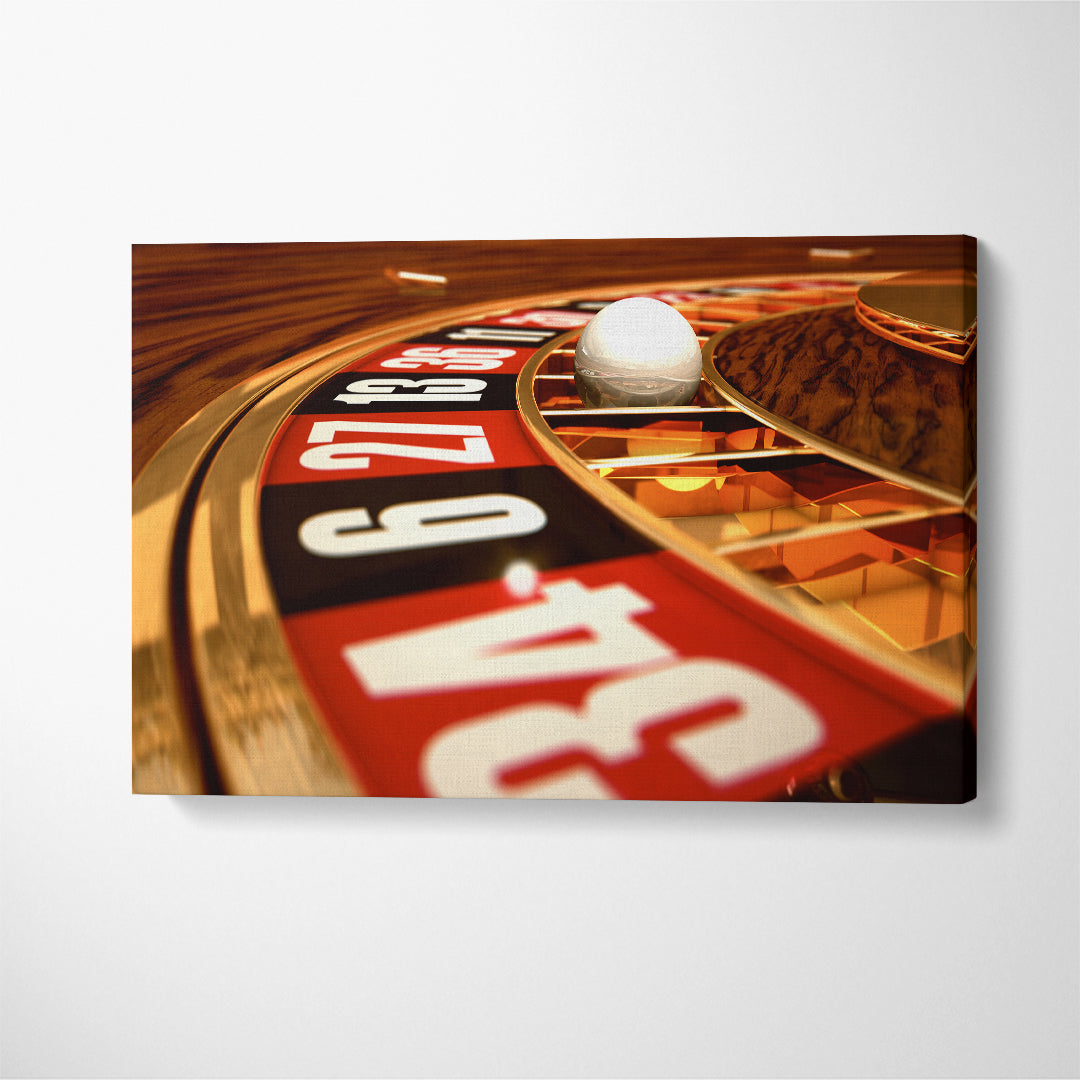 Roulette Canvas Print ArtLexy 1 Panel 24"x16" inches 