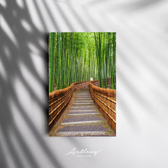 Bamboo Forest Japan Canvas Print ArtLexy 1 Panel 16"x24" inches 