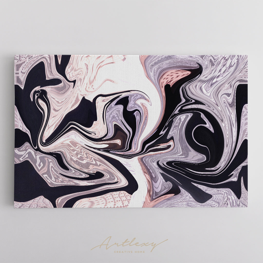 Abstract Liquid Marble Pattern Canvas Print ArtLexy   
