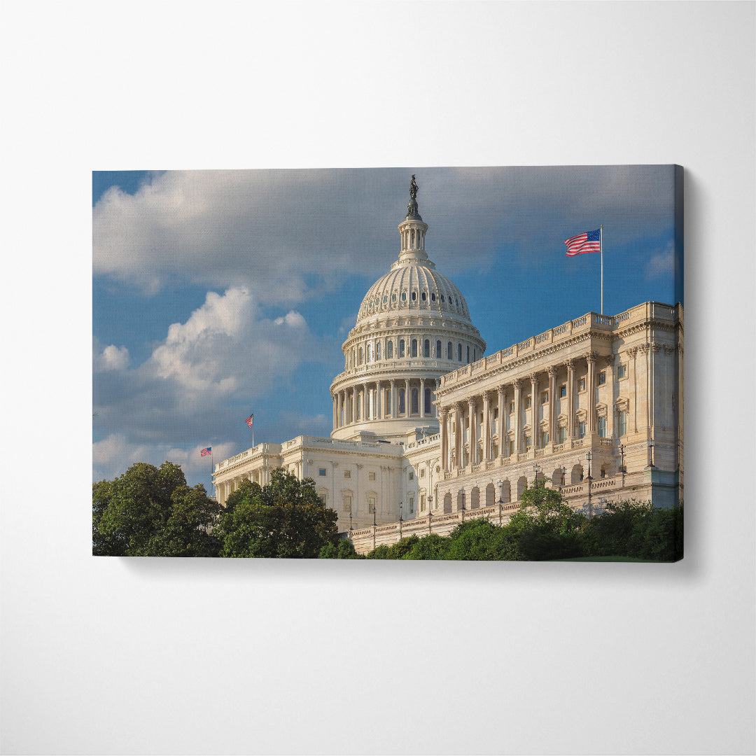 United States Capitol Building in Washington DC Canvas Print ArtLexy 1 Panel 24"x16" inches 
