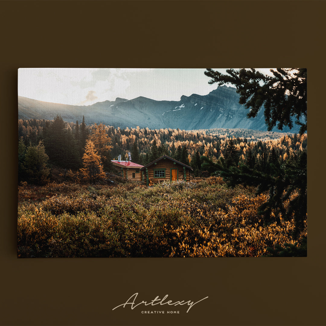 Autumn Forest in Assiniboine Provincial Park Canada Canvas Print ArtLexy   