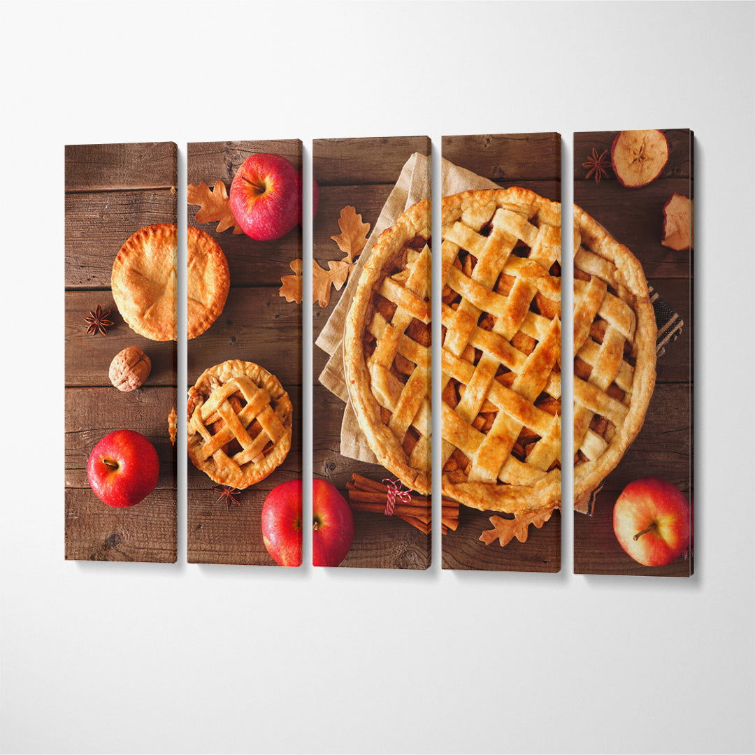 American Apple Pie Canvas Print ArtLexy 5 Panels 36"x24" inches 