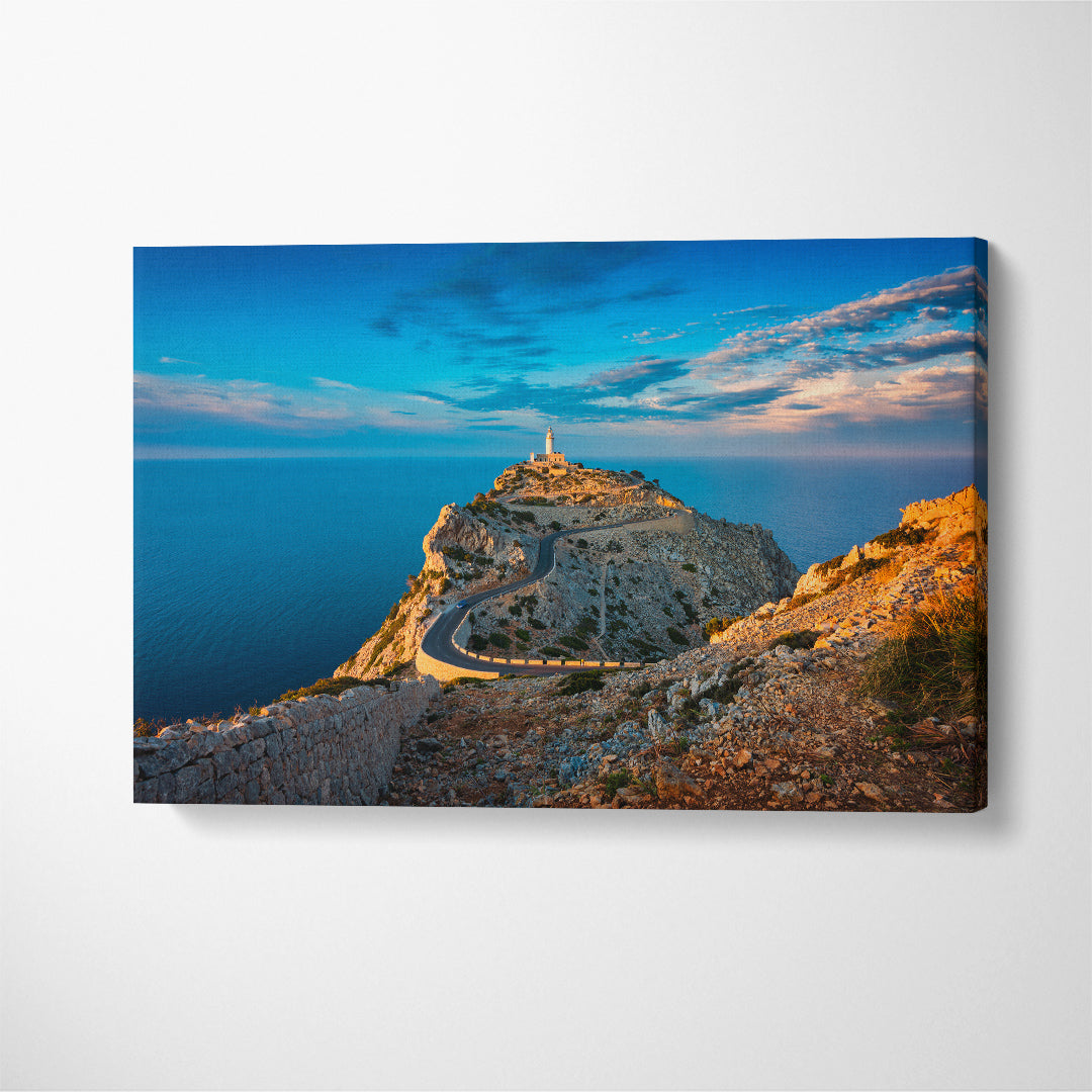 Formentor Lighthouse Mallorca Spain Canvas Print ArtLexy 1 Panel 24"x16" inches 