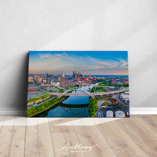 Downtown Nashville, Tennessee Cityscape Canvas Print ArtLexy   