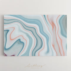 Blue Marble Pattern Canvas Print ArtLexy   