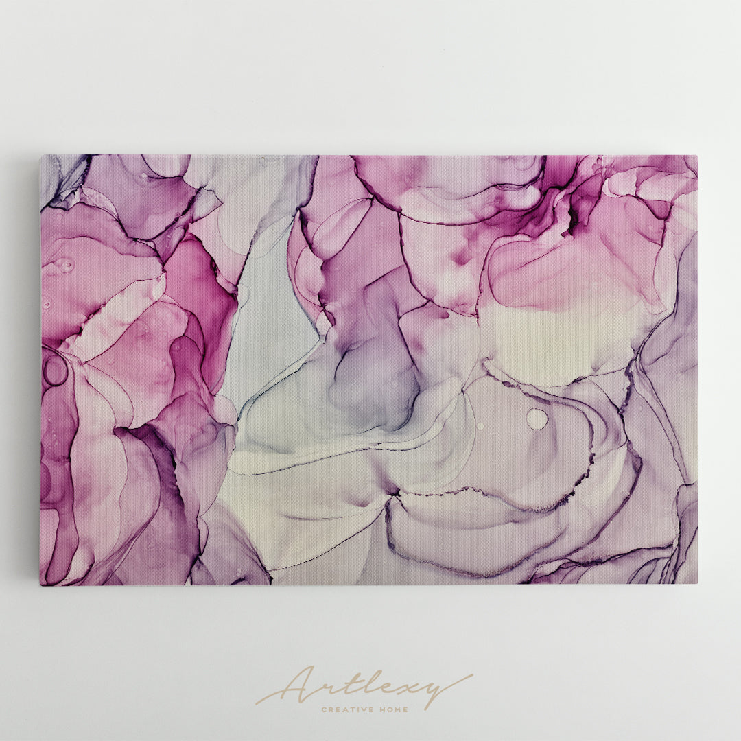 Abstract Soft Color Marble Canvas Print ArtLexy   