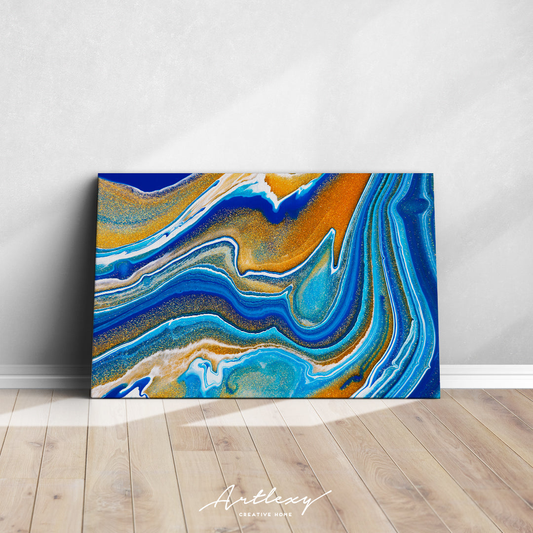 Abstract Liquid Ripples of Agate Canvas Print ArtLexy   