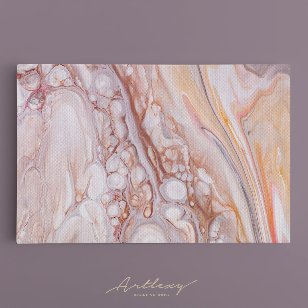 Abstract Pastel Marble Pattern Canvas Print ArtLexy   