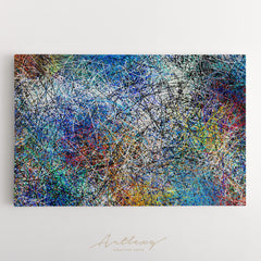 Abstract Expressionism Pattern Canvas Print ArtLexy   