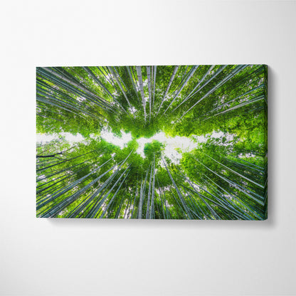 Arashiyama Bamboo Forest Kyoto Japan Canvas Print ArtLexy 1 Panel 24"x16" inches 