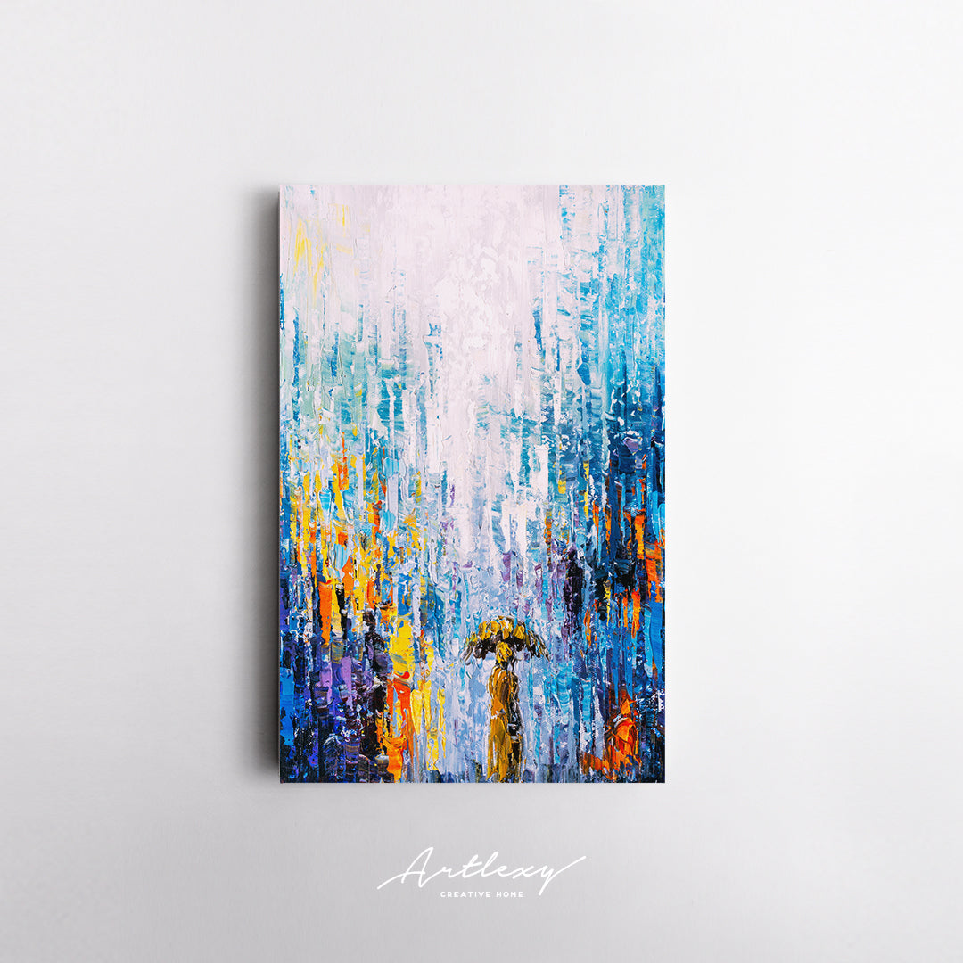 Abstract Rainy Day Canvas Print ArtLexy 1 Panel 16"x24" inches 
