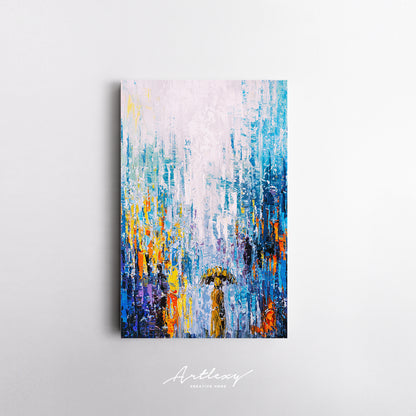 Abstract Rainy Day Canvas Print ArtLexy 1 Panel 16"x24" inches 