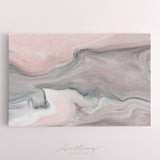Abstract Pink Wavy Marble Canvas Print ArtLexy   