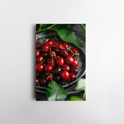 Fresh Sweet Cherries Canvas Print ArtLexy   
