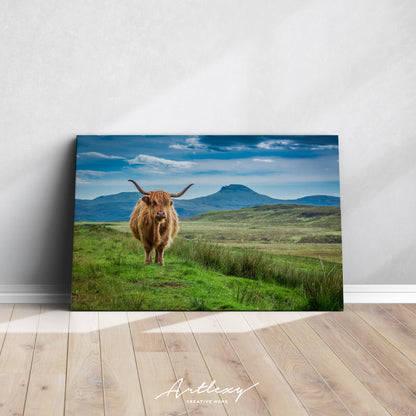 Scottish Highland Cow Canvas Print ArtLexy   