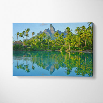 Mount Otemanu Bora Bora Island Canvas Print ArtLexy 1 Panel 24"x16" inches 