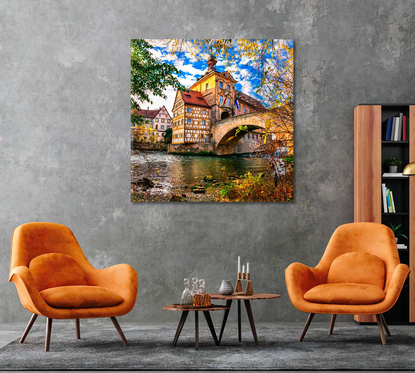 Beautiful Town Bamberg in Bavaria Germany Canvas Print ArtLexy   