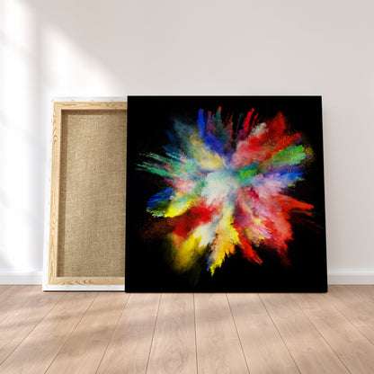 Colorful Powder Explosion Canvas Print ArtLexy   