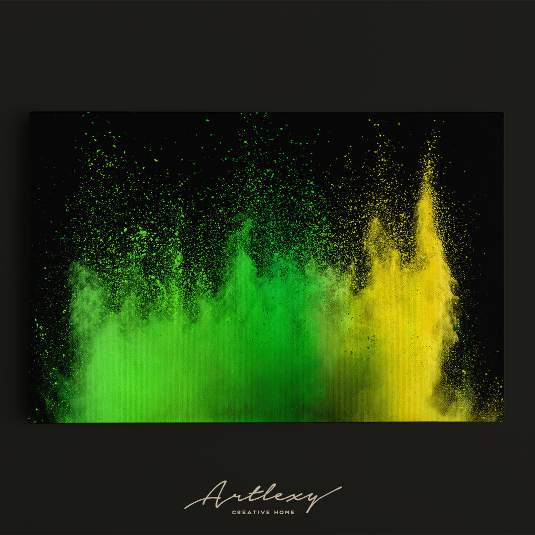 Explosion of Colored Powder Canvas Print ArtLexy   