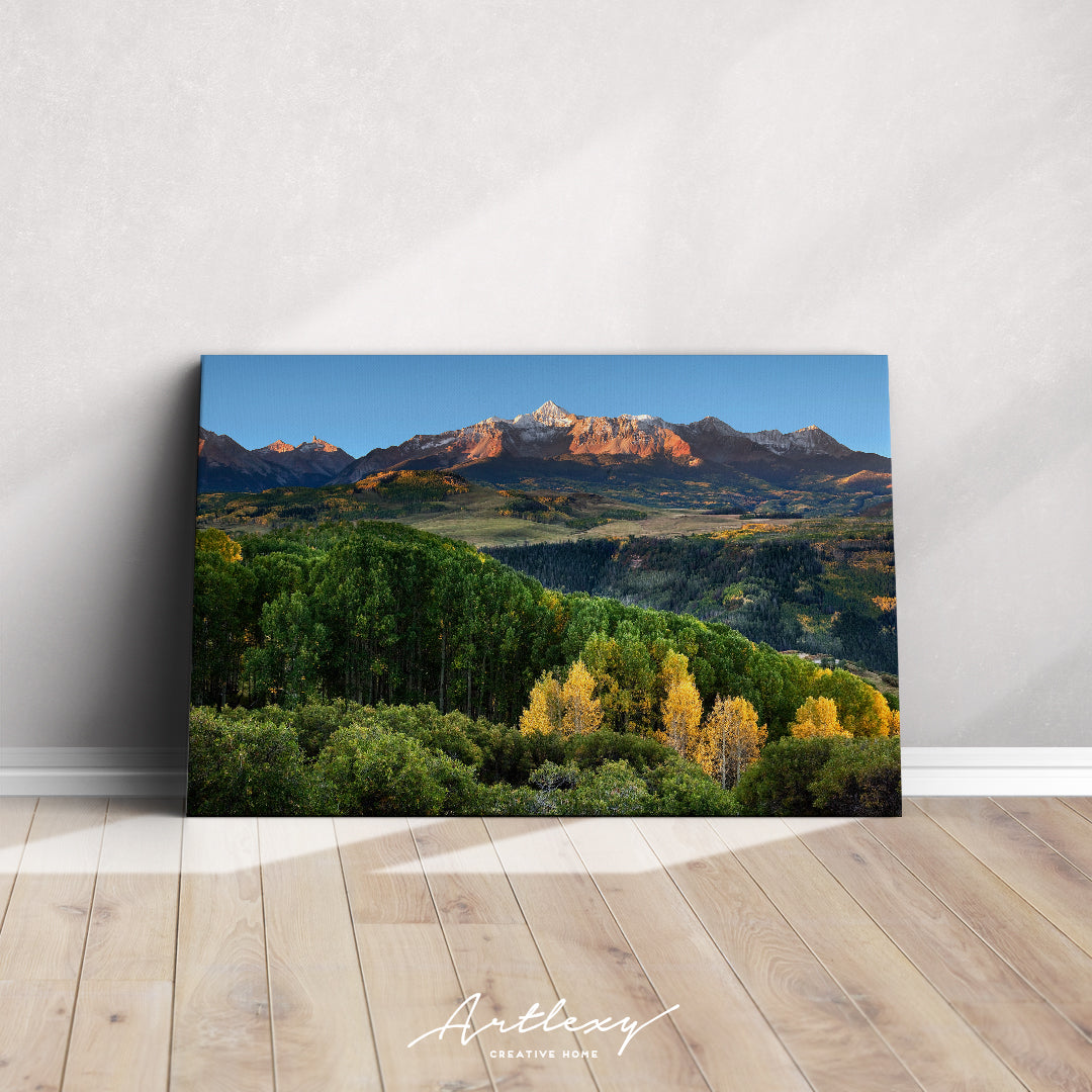 Wilson Peak in Colorado Rockies Canvas Print ArtLexy   