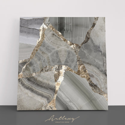 Luxury Gray Marble Canvas Print ArtLexy   