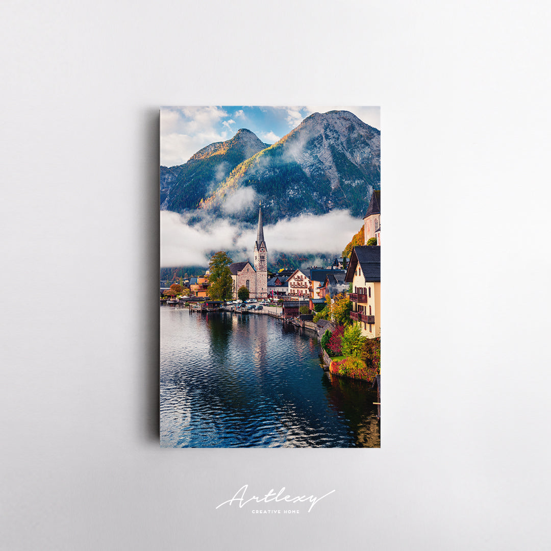 Hallstatt Village Austria Canvas Print ArtLexy   