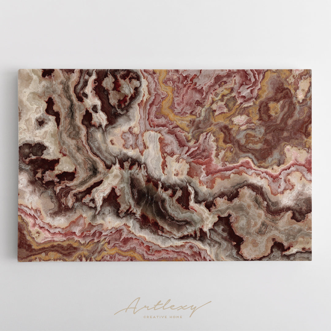 Abstract Brown Marble Canvas Print ArtLexy   