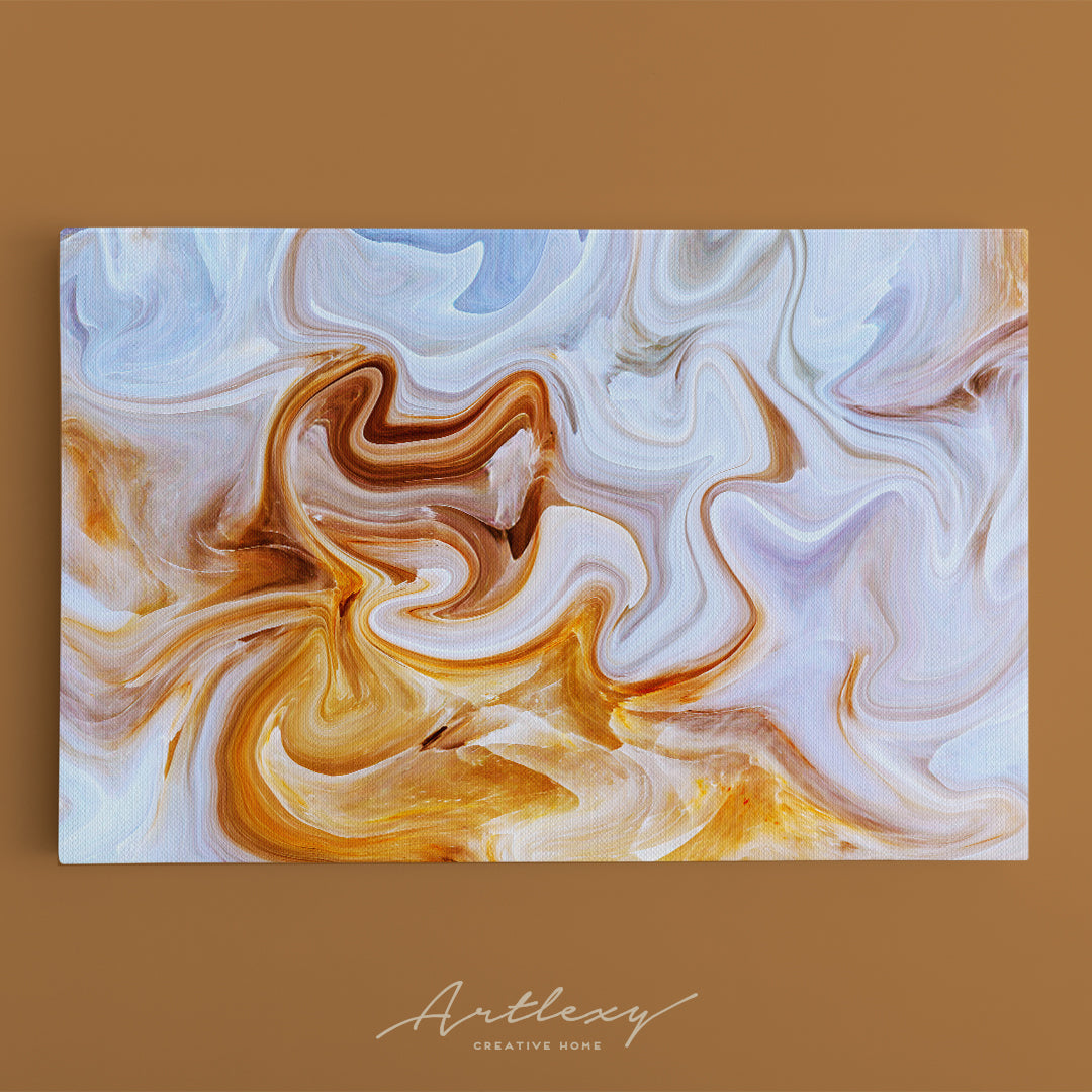 Abstract Marble Waves Canvas Print ArtLexy   