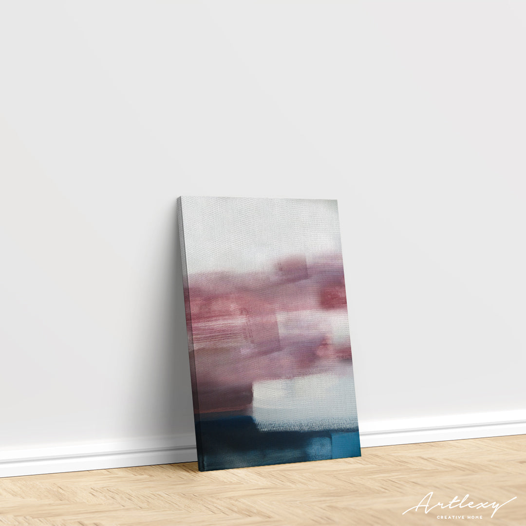 Abstract Pastel Pink Brush Strokes Canvas Print ArtLexy   
