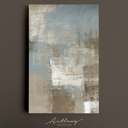 Beige Abstract Brush Strokes Canvas Print ArtLexy   