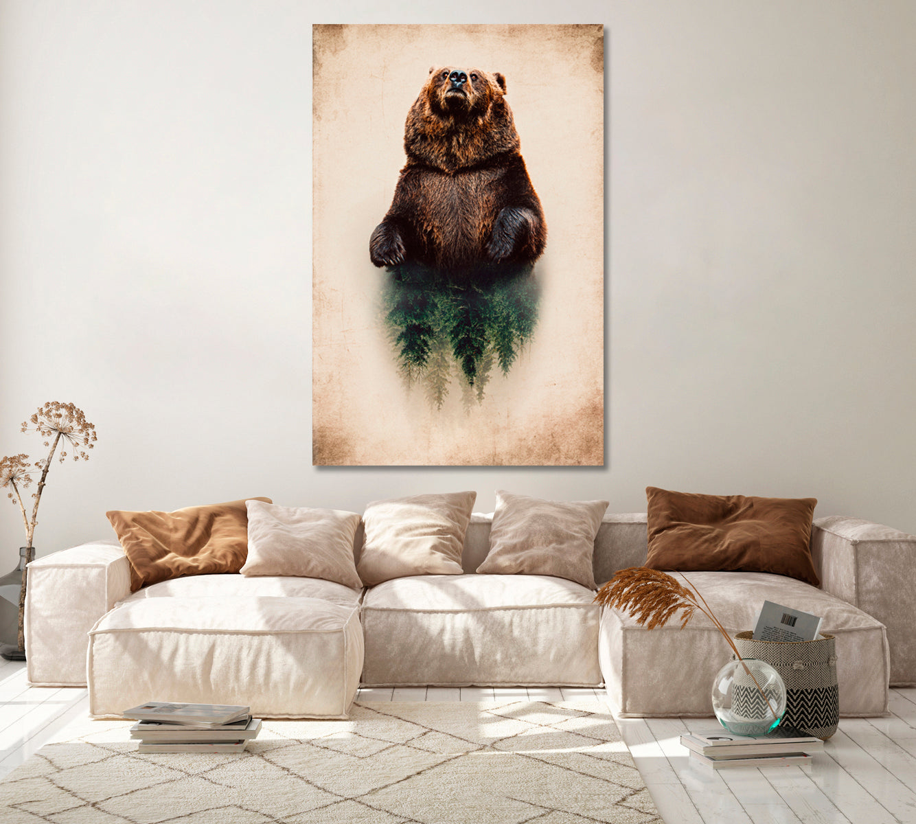 Wild Bear Canvas Print ArtLexy   