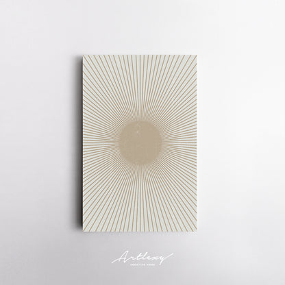 Abstract Minimalist Sun Canvas Print ArtLexy   