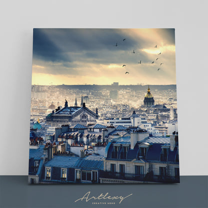 Paris Cityscape Canvas Print ArtLexy 1 Panel 12"x12" inches 