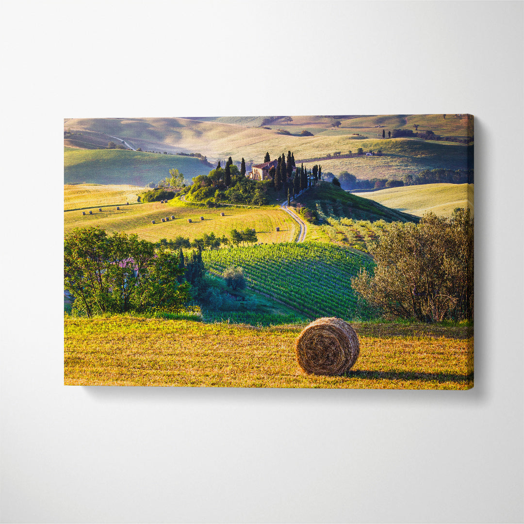 Tuscany Landscape Italy Canvas Print ArtLexy   