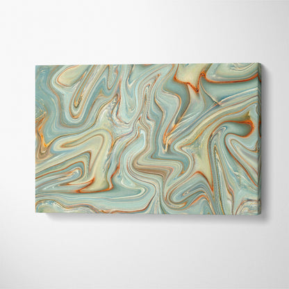 Abstract Green Agate Marble Canvas Print ArtLexy 1 Panel 24"x16" inches 