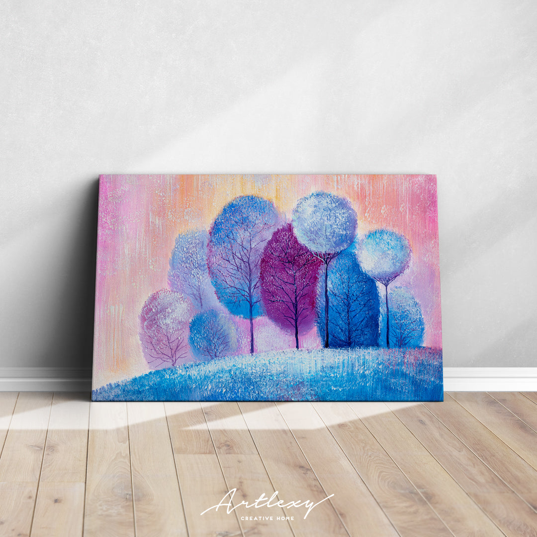 Abstract Colorful Forest Canvas Print ArtLexy   