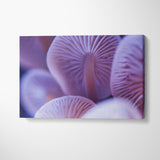 Abstract Pastel Purple Mushrooms Caps Canvas Print ArtLexy 1 Panel 24"x16" inches 