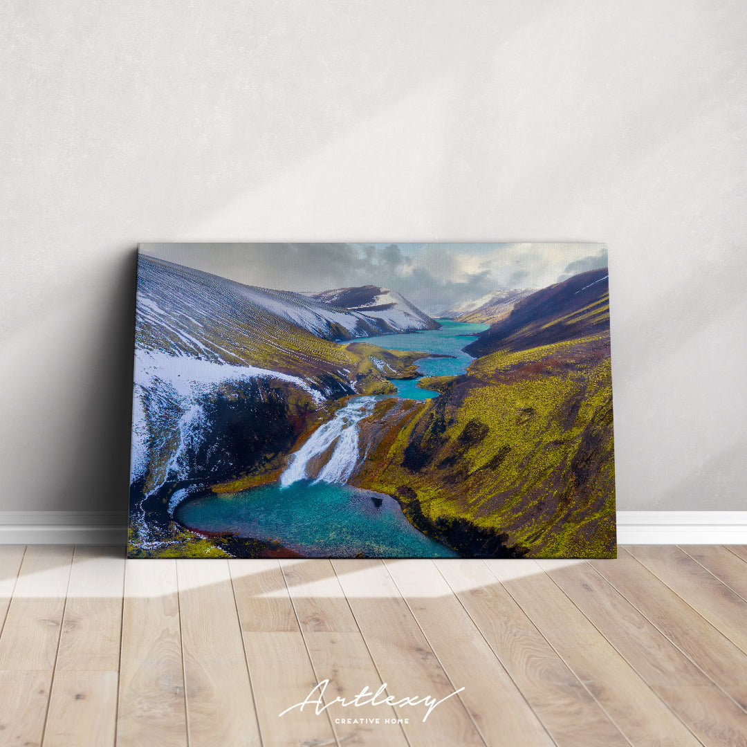 Raudibotn Crater Iceland Canvas Print ArtLexy   