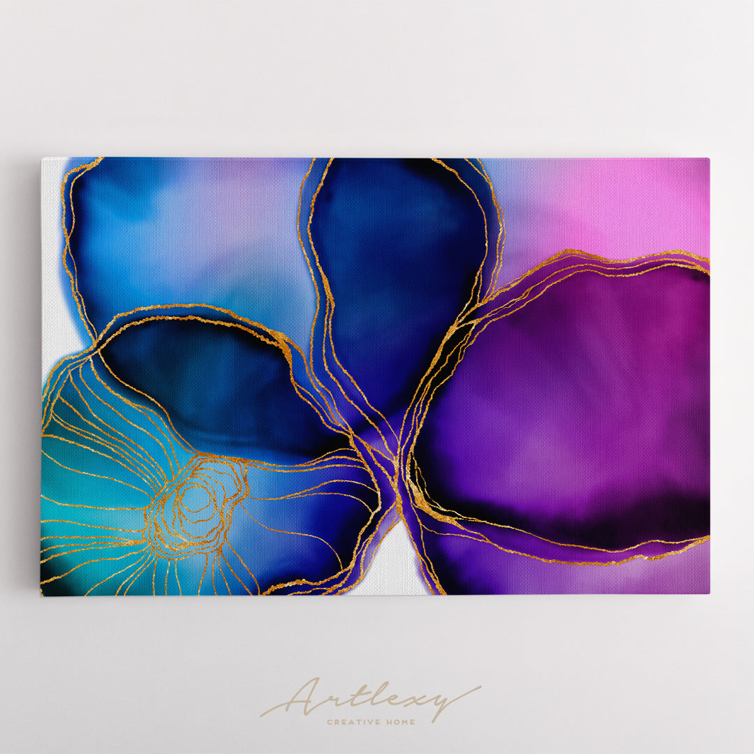 Elegant Abstract Flower Canvas Print ArtLexy   